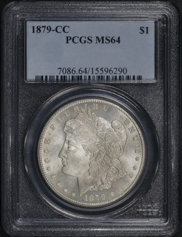 Obverse of this 1879-CC Morgan Dollar PCGS MS-64