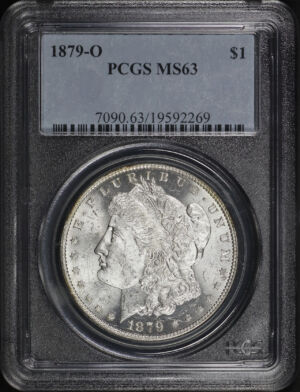 Obverse of this 1879-O Morgan Dollar PCGS MS-63