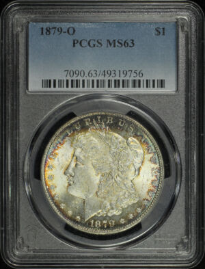 Obverse of this 1879-O Morgan Dollar PCGS MS-63
