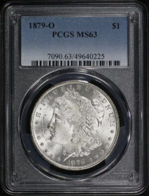 Obverse of this 1879-O Morgan Dollar PCGS MS-63