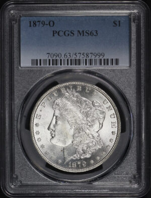 Obverse of this 1879-O Morgan Dollar PCGS MS-63