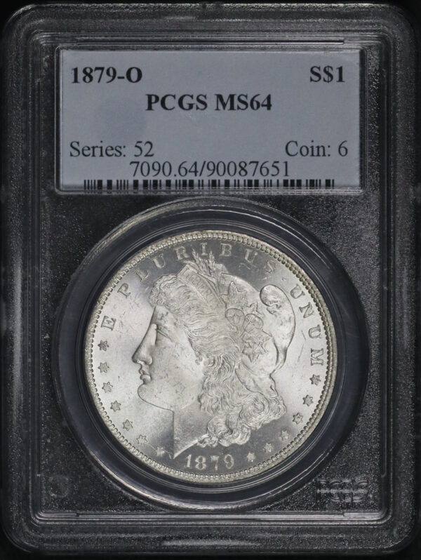 Obverse of this 1879-O Morgan Dollar PCGS MS-64