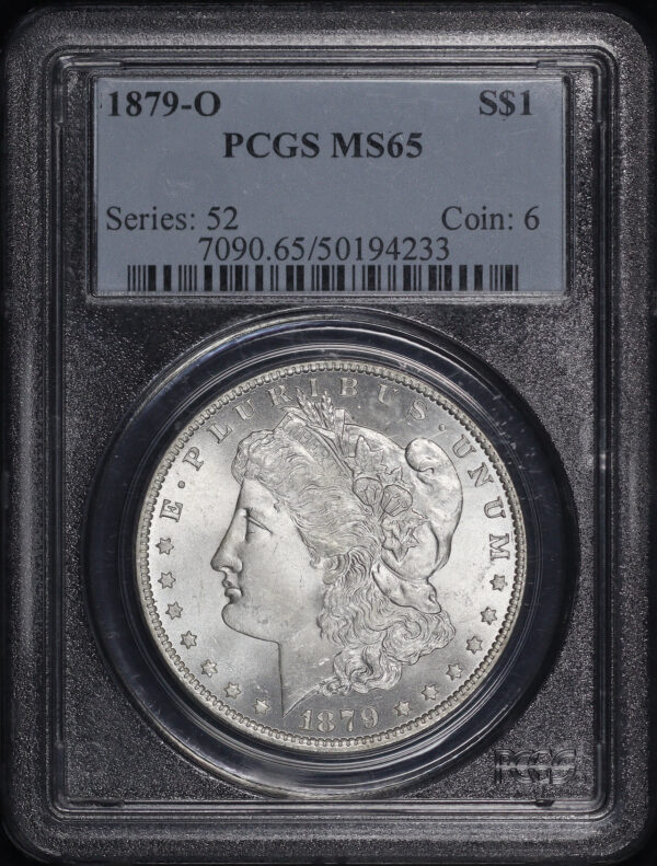 Obverse of this 1879-O Morgan Dollar PCGS MS-65