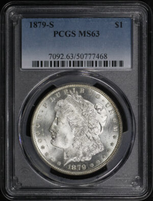 Obverse of this 1879-S Morgan Dollar PCGS MS-63