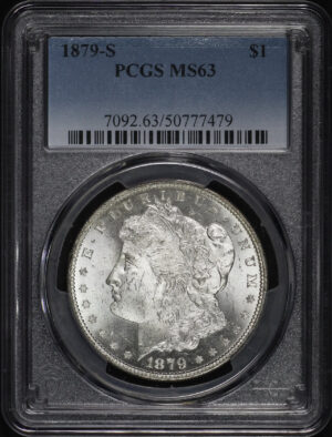Obverse of this 1879-S Morgan Dollar PCGS MS-63