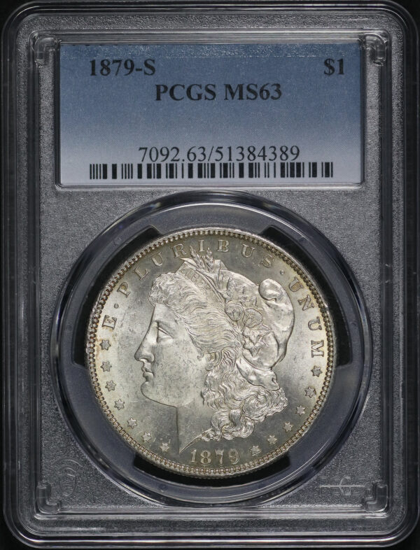 Obverse of this 1879-S Morgan Dollar PCGS MS-63