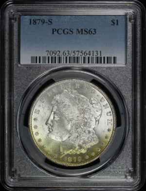 Obverse of this 1879-S Morgan Dollar PCGS MS-63