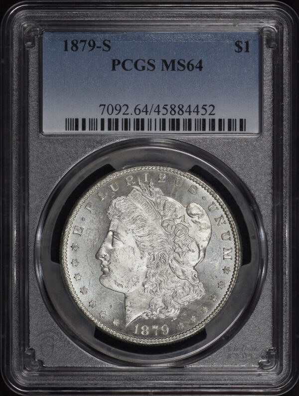 Obverse of this 1879-S Morgan Dollar PCGS MS-64