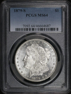 Obverse of this 1879-S Morgan Dollar PCGS MS-64