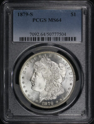 Obverse of this 1879-S Morgan Dollar PCGS MS-64