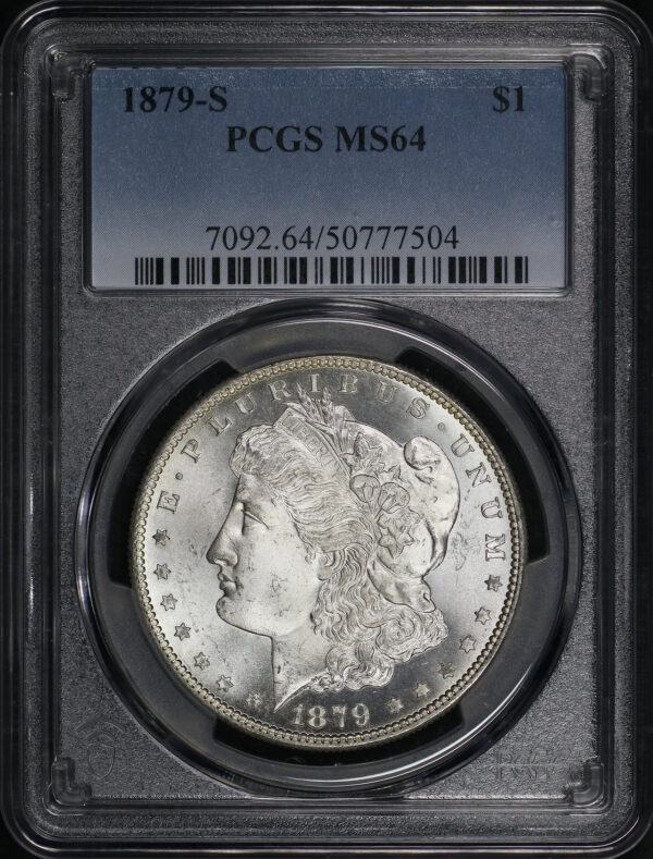 Obverse of this 1879-S Morgan Dollar PCGS MS-64