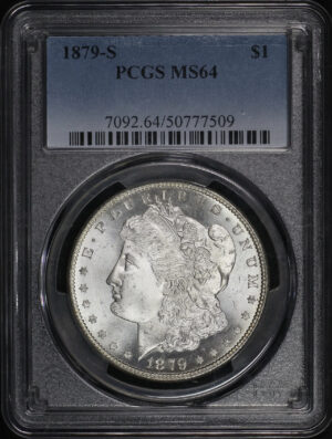Obverse of this 1879-S Morgan Dollar PCGS MS-64