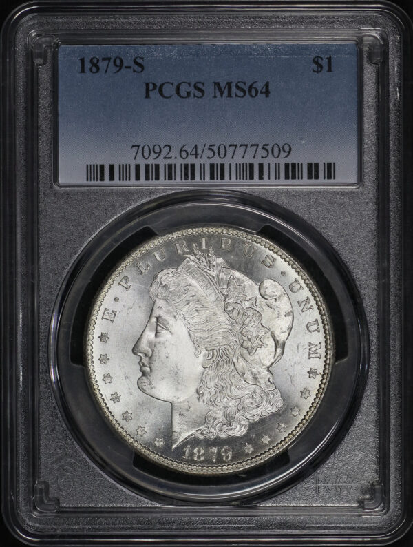 Obverse of this 1879-S Morgan Dollar PCGS MS-64