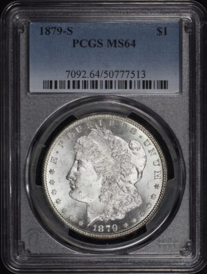 Obverse of this 1879-S Morgan Dollar PCGS MS-64