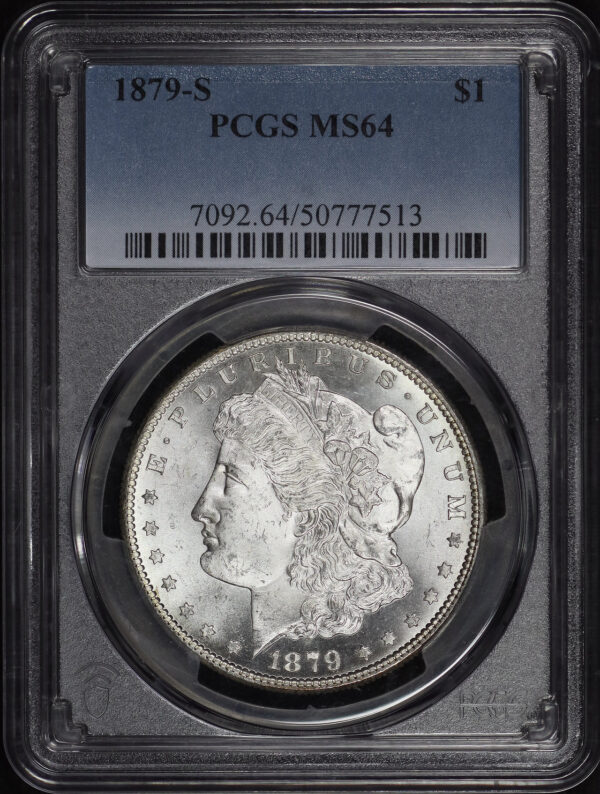 Obverse of this 1879-S Morgan Dollar PCGS MS-64