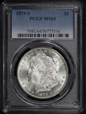 Obverse of this 1879-S Morgan Dollar PCGS MS-64