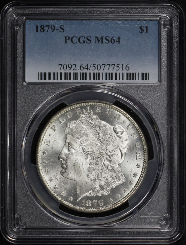 Obverse of this 1879-S Morgan Dollar PCGS MS-64