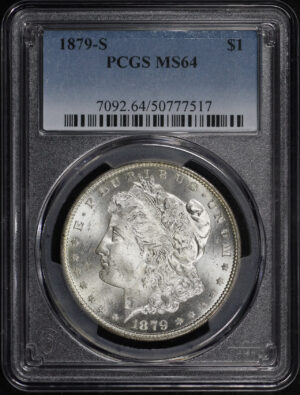 Obverse of this 1879-S Morgan Dollar PCGS MS-64