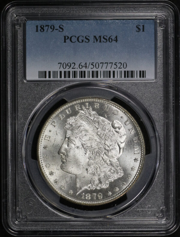 Obverse of this 1879-S Morgan Dollar PCGS MS-64