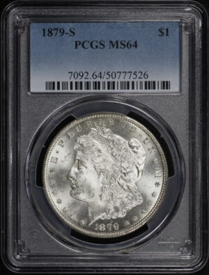Obverse of this 1879-S Morgan Dollar PCGS MS-64