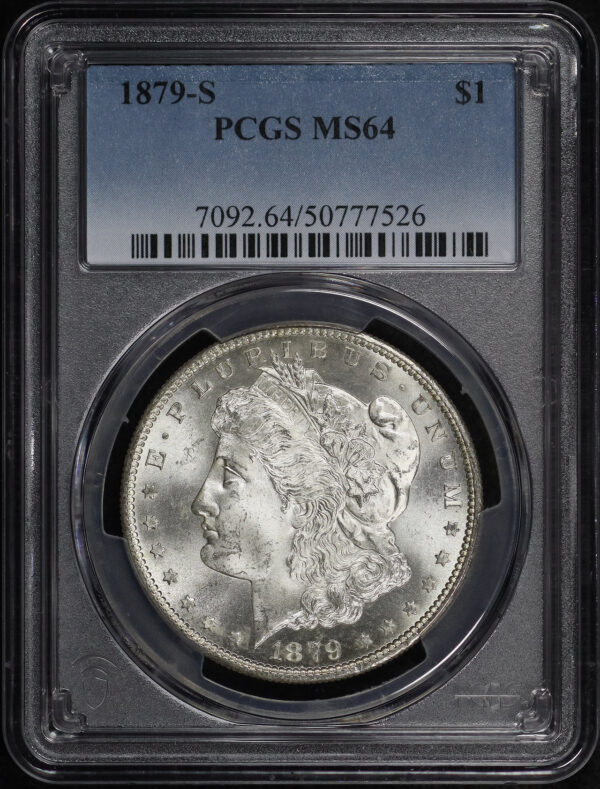 Obverse of this 1879-S Morgan Dollar PCGS MS-64