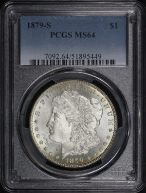 Obverse of this 1879-S Morgan Dollar PCGS MS-64