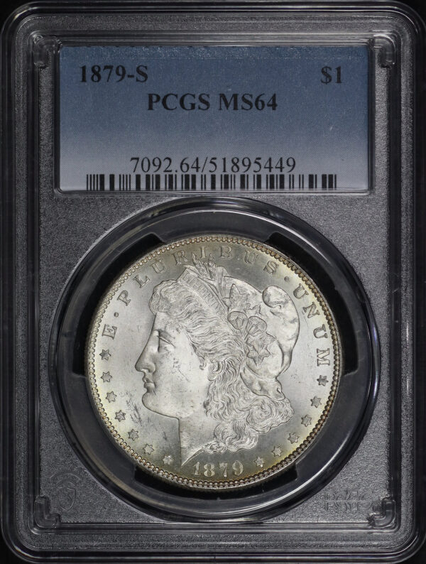 Obverse of this 1879-S Morgan Dollar PCGS MS-64