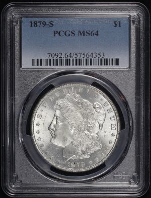 Obverse of this 1879-S Morgan Dollar PCGS MS-64