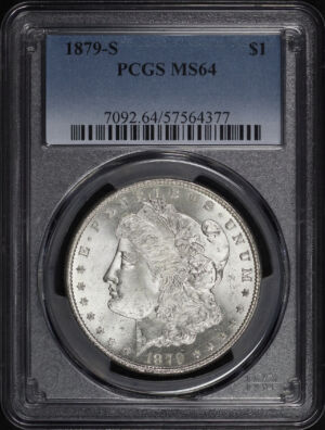 Obverse of this 1879-S Morgan Dollar PCGS MS-64