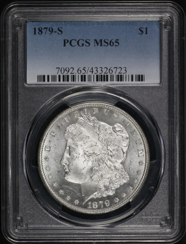 Obverse of this 1879-S Morgan Dollar PCGS MS-65