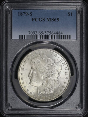 Obverse of this 1879-S Morgan Dollar PCGS MS-65