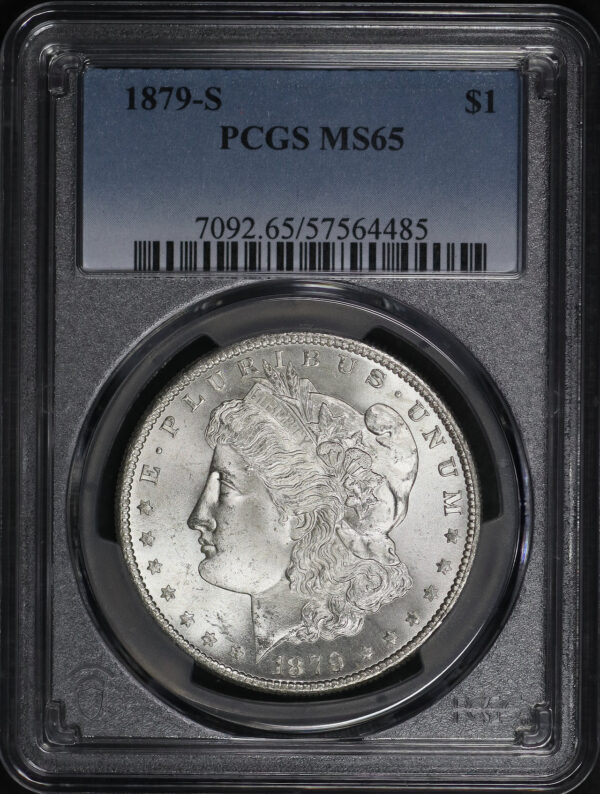 Obverse of this 1879-S Morgan Dollar PCGS MS-65