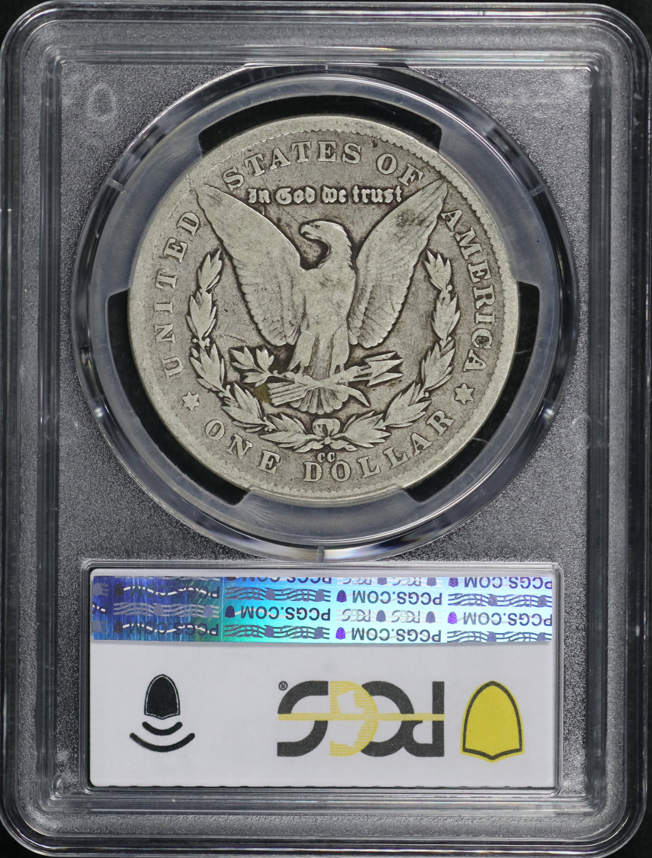 Reverse of this 1880-CC Morgan Dollar PCGS VG-08