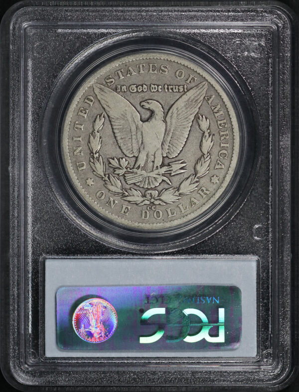 Reverse of this 1880-CC Morgan Dollar PCGS F-12