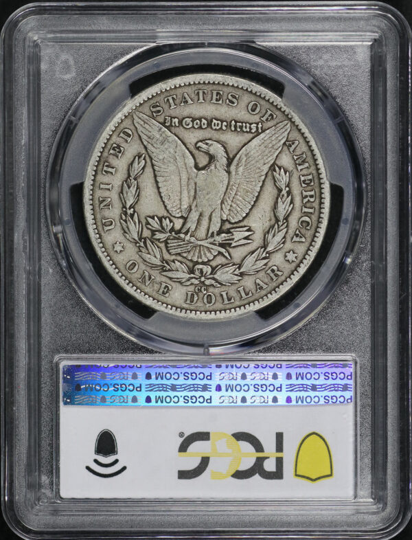 Reverse of this 1880-CC Morgan Dollar PCGS F-15