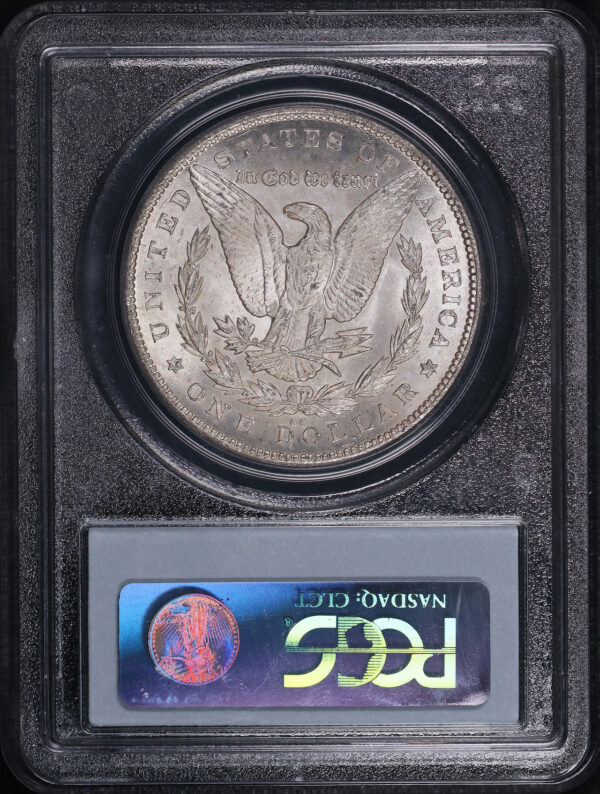 Reverse of this 1880-CC Morgan Dollar PCGS MS-62 GSA Label