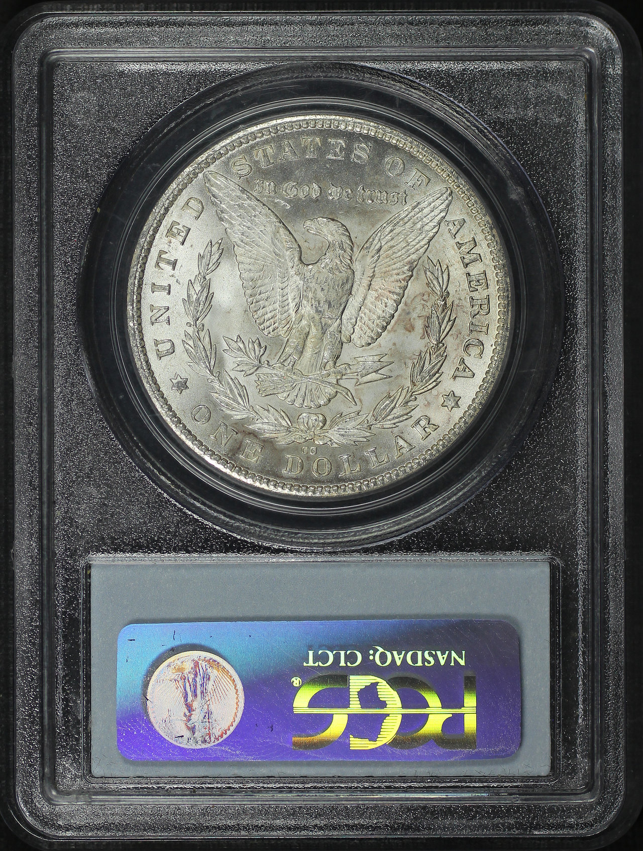 Reverse of this 1880-CC Morgan Dollar PCGS MS-63