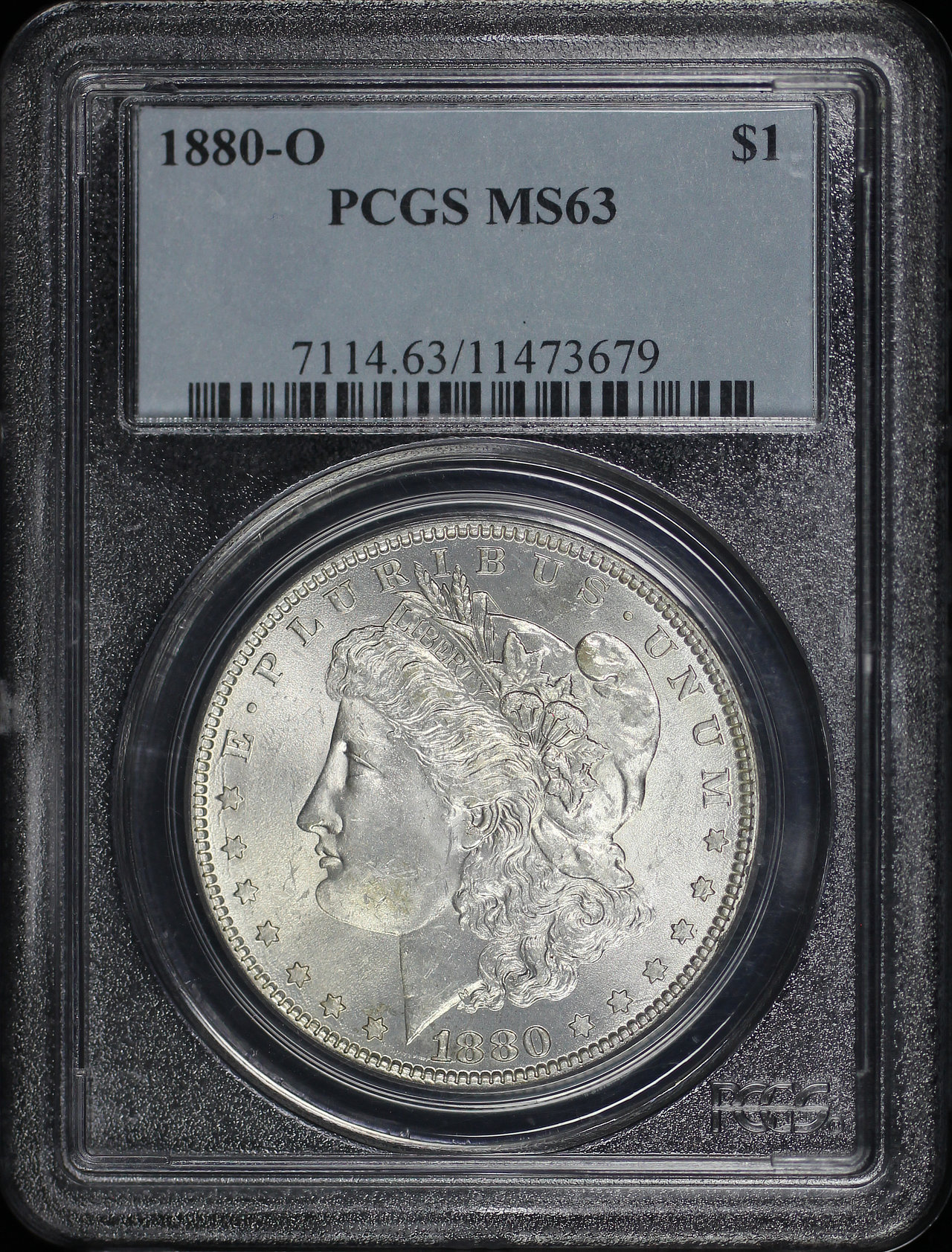 Obverse of this 1880-O Morgan Dollar PCGS MS-63