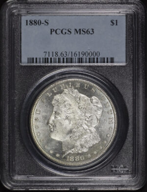 Obverse of this 1880-S Morgan Dollar PCGS MS-63 Toned Reverse 