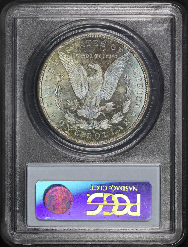 Reverse of this 1880-S Morgan Dollar PCGS MS-63 Toned Reverse 