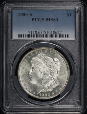 Obverse of this 1880-S Morgan Dollar PCGS MS-63
