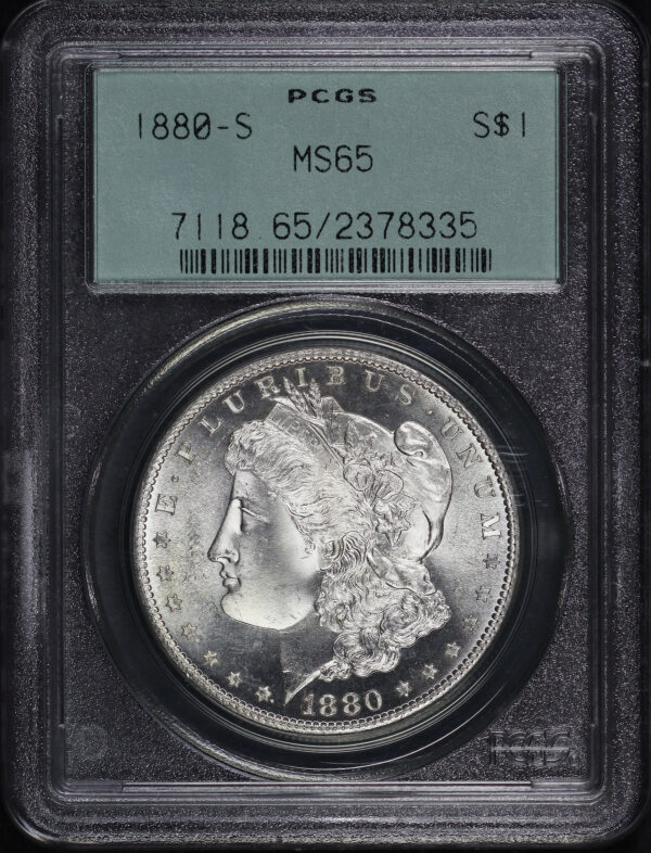 Obverse of this 1880-S Morgan Dollar PCGS MS-65