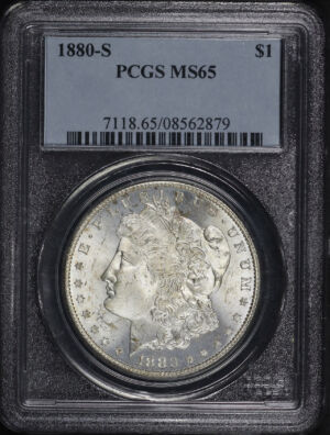 Obverse of this 1880-S Morgan Dollar PCGS MS-65