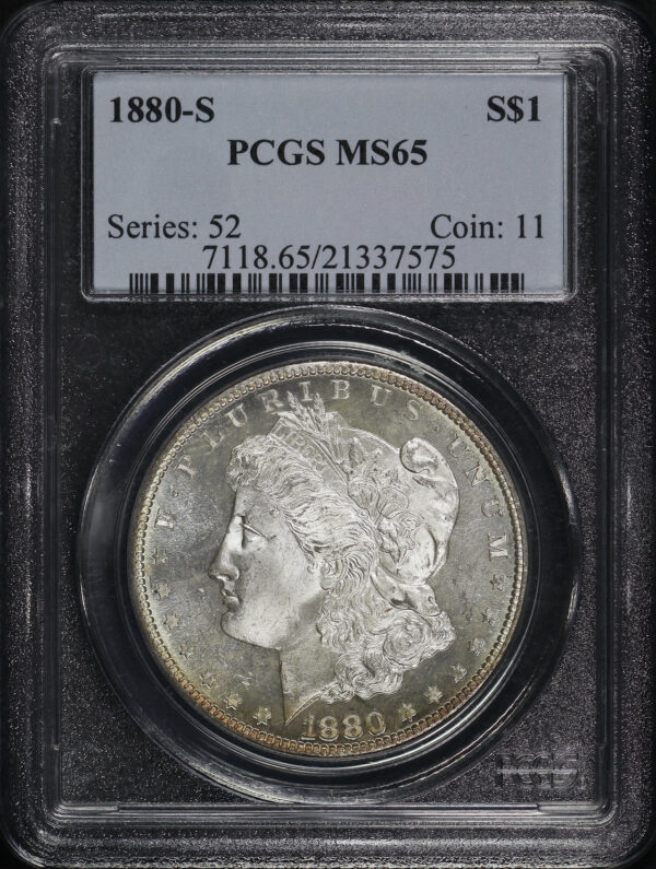 Obverse of this 1880-S Morgan Dollar PCGS MS-65