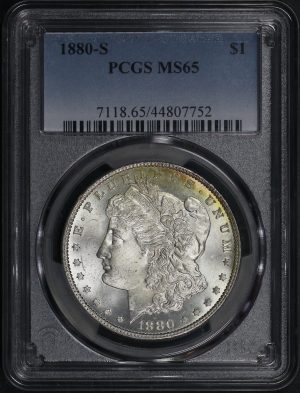 Obverse of this 1880-S Morgan Dollar PCGS MS-65