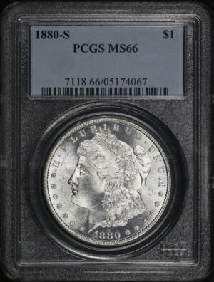 Obverse of this 1880-S Morgan Dollar PCGS MS-66