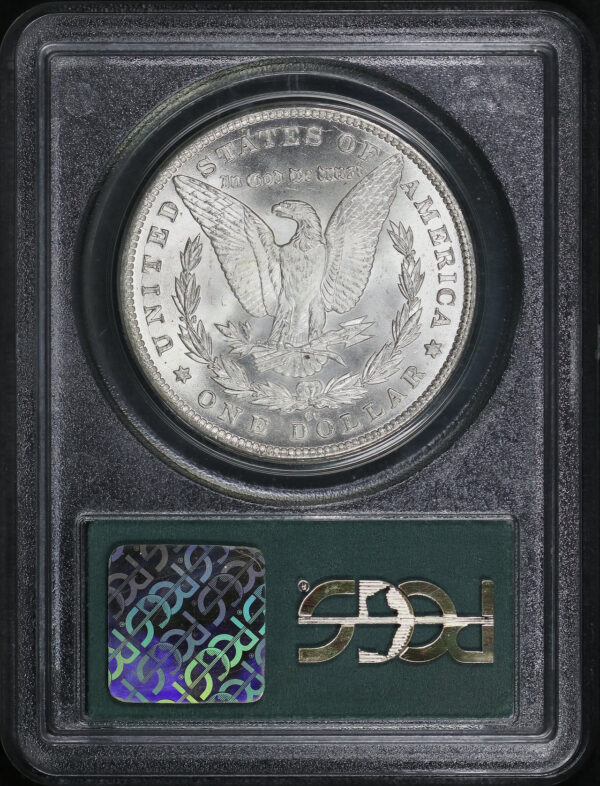 Reverse of this 1881-CC Morgan Dollar PCGS MS-65 Old Green Holder