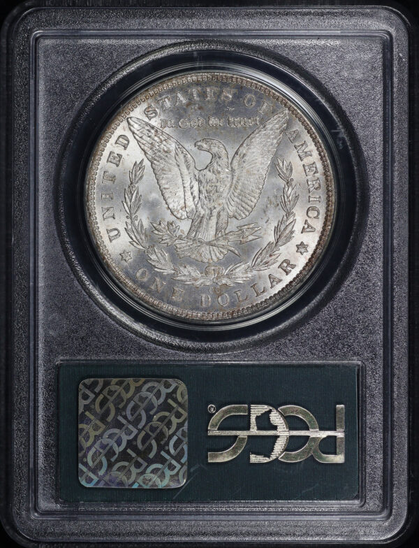 Reverse of this 1881-CC Morgan Dollar PCGS MS-65 Old Green Holder