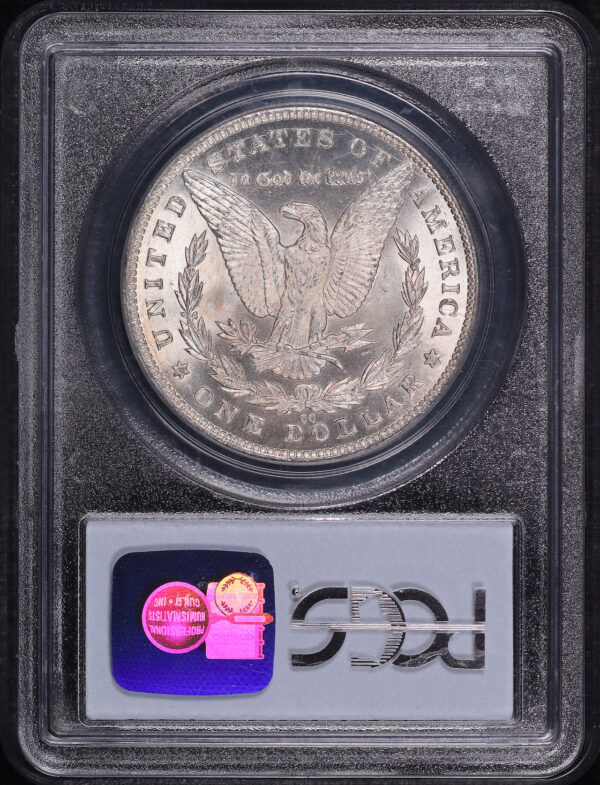 Reverse of this 1881-CC Morgan Dollar PCGS MS-65 GSA Label