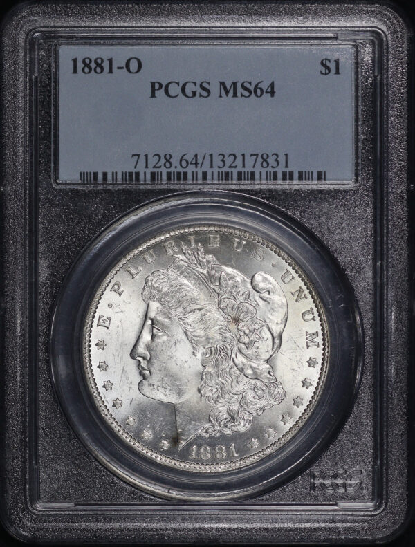 Obverse of this 1881-O Morgan Dollar PCGS MS-64